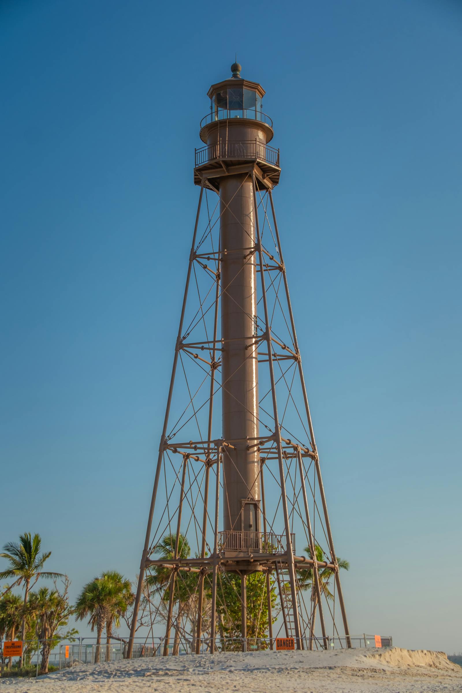 Sanibel Lighthouse on the eastern tip of Sanibel Island, Lee County, Florida.